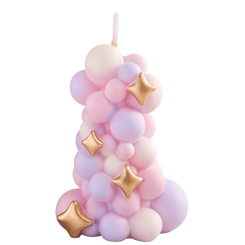 Kleurrijke ballonkaarsen, vers - Paraffin Wax recensie en prijs