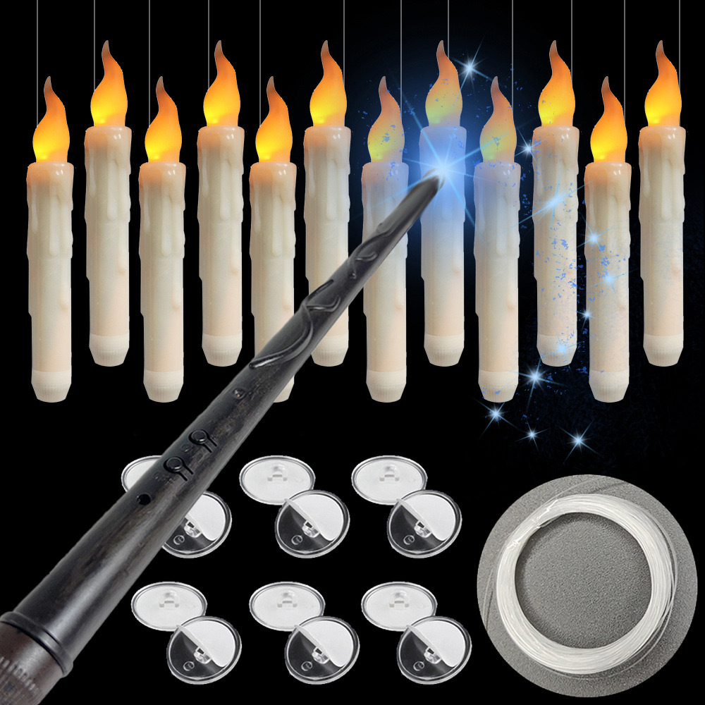 Vlamloze ivoorwitte taperkaars - Candle Wick recensie en prijs